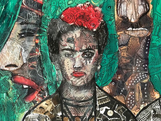 Frida and her alter ego