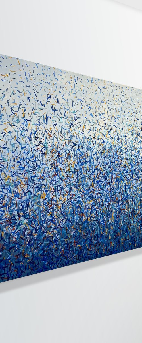The Culburra Dance 152 x 61cm acrylic on canvas by George Hall