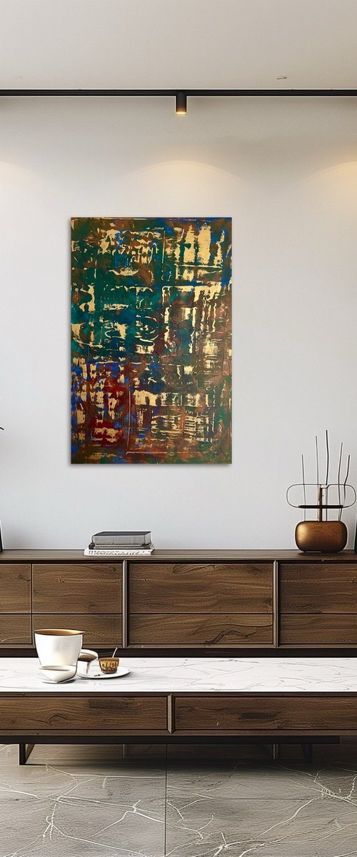 Gold Leaf 60x90 by Exclusive Arts