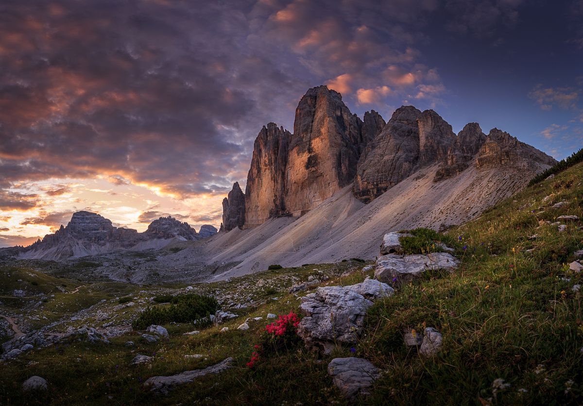 First light on Tre Cime by Danko Crnkovic