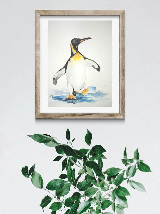 Penguin watercolor