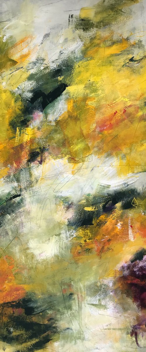 A World of Light  - Extra large contemporary painting by Angela  Dierks