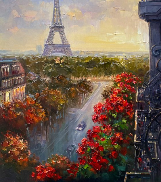 "Paris"original oil painting