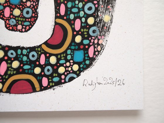 Squiggle Cat #4 - whimsical abstraction