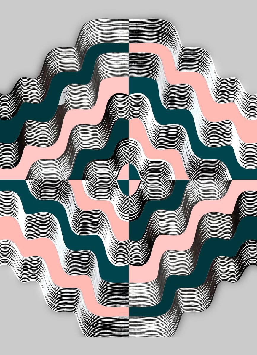 Abstract Giclee Print By Sumit Mehndiratta, 39 X 51", Irreversible, Original Artwork