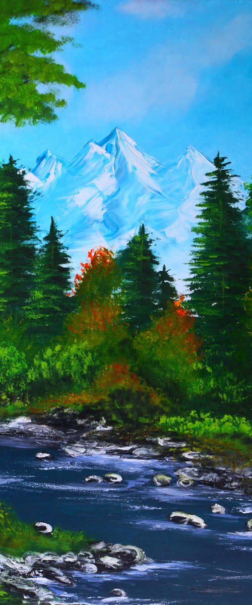 Mountain River by Tetiana Surshko