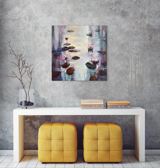 Love The LIght With Water Lilies 3