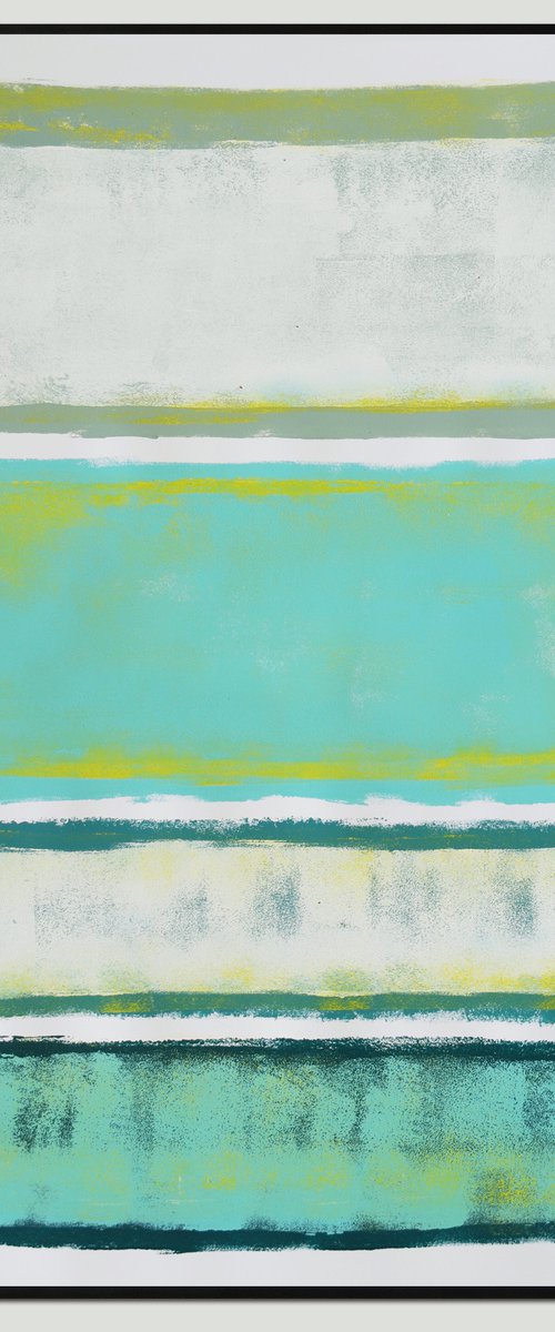 Spring Time Blue -  Art on paper - A2 - 42cmx59,4cm - Ronald Hunter 13A by Ronald Hunter