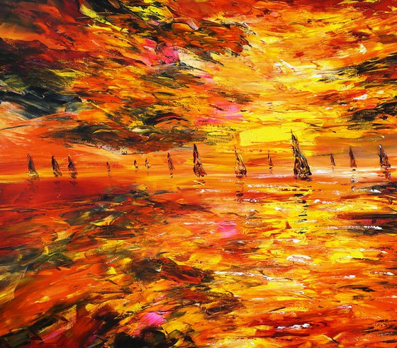 Evening Sailing Boats XL 1