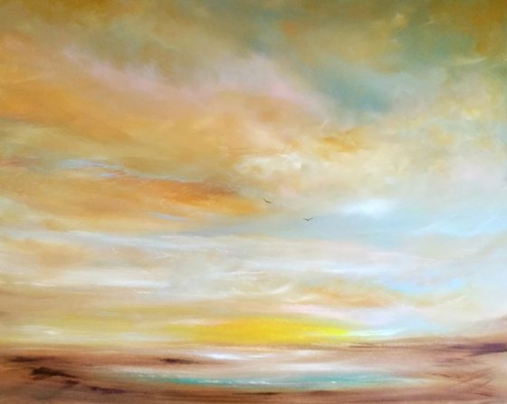 A Gentle Start to the Day  - Art, Clouds, dawn, sunrise