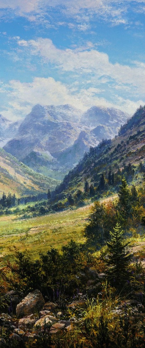Mountain valley by Viktar Yushkevich YUVART