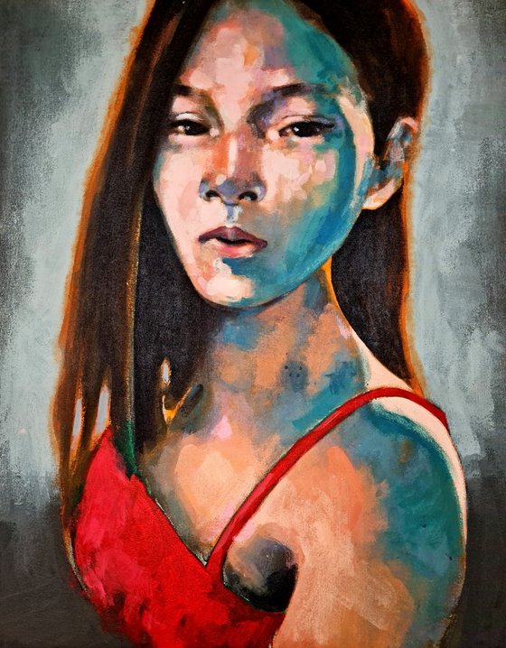 portrait with red  11-13-25