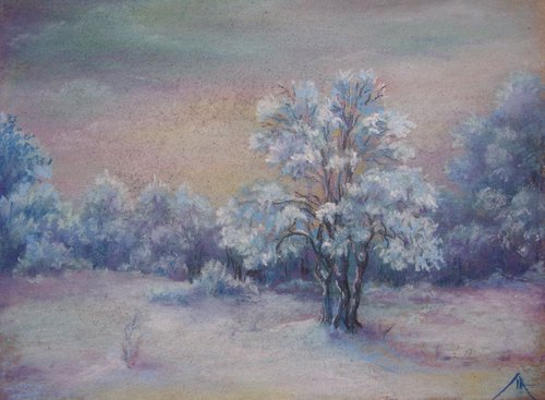 Winter (sketch) by Liubov Ponomarova