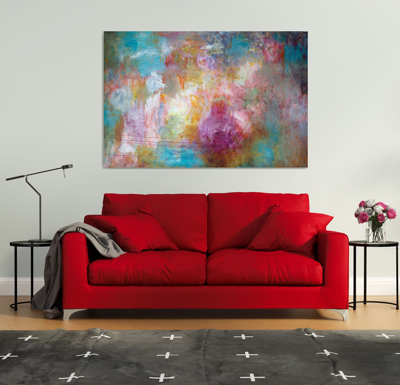 Original Acrylic Painting - Flowing Waters by Davina Nicholas