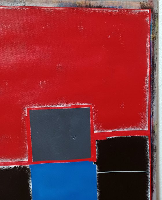 Red and black composition