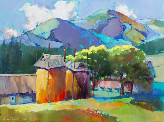 Sunny day in the mountains