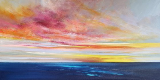 "With You" - Cornish Seascape, Art, Skyscape