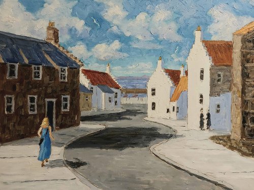 walk to harbour, anstruther by Colin Ross Jack