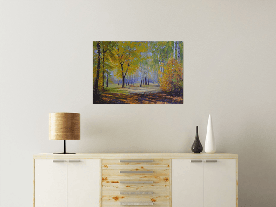 Autumn in the birch park