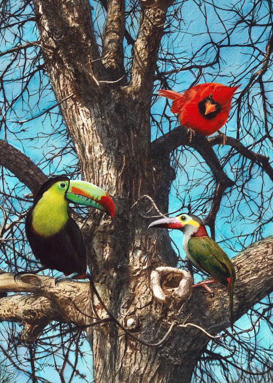 Tree with Birds VI