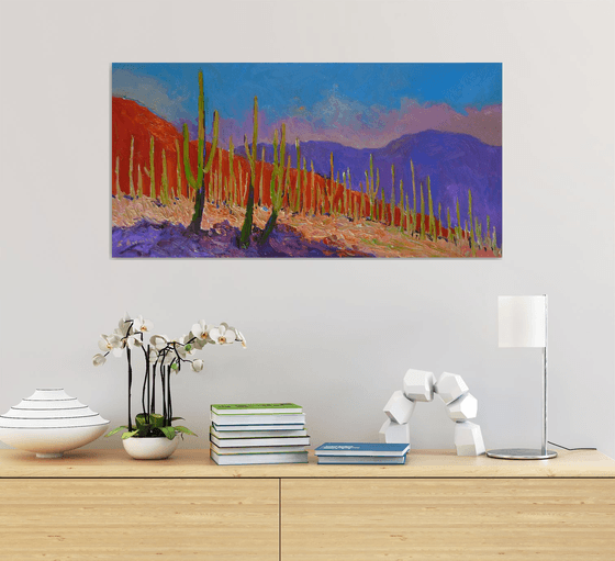 Before the Evening. Saguaros