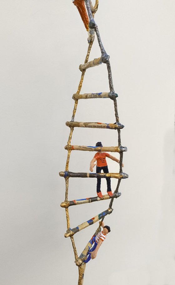 Climbing the DNA double helix ladder