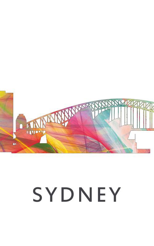 Sydney Australia Skyline 2 WB1 by Marlene Watson