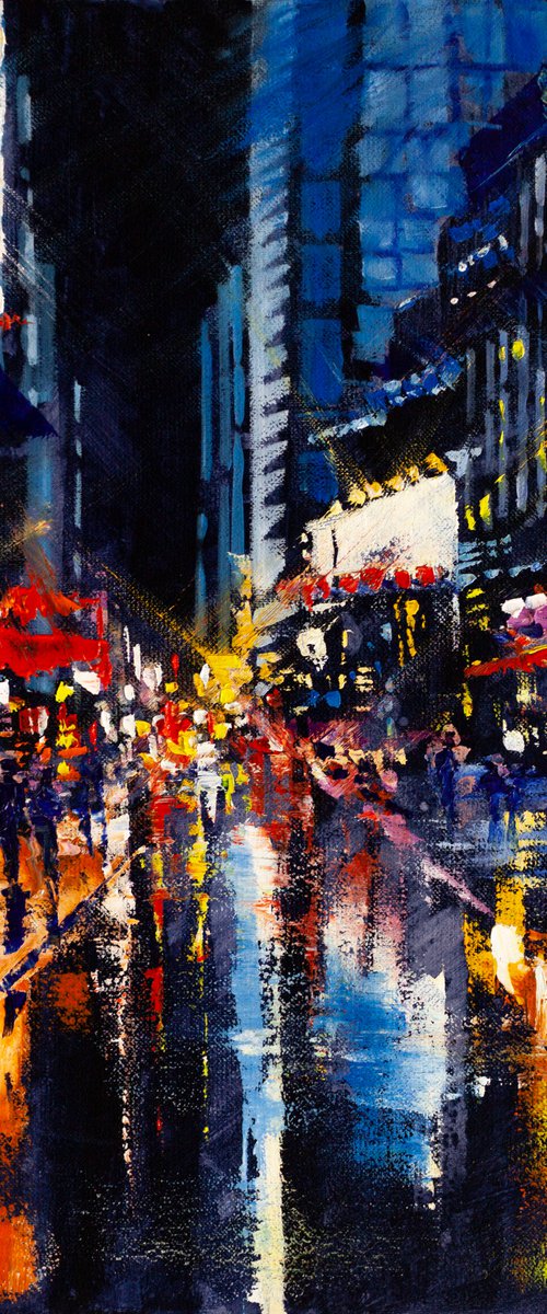 Night city lights by Aleksandr Neliubin