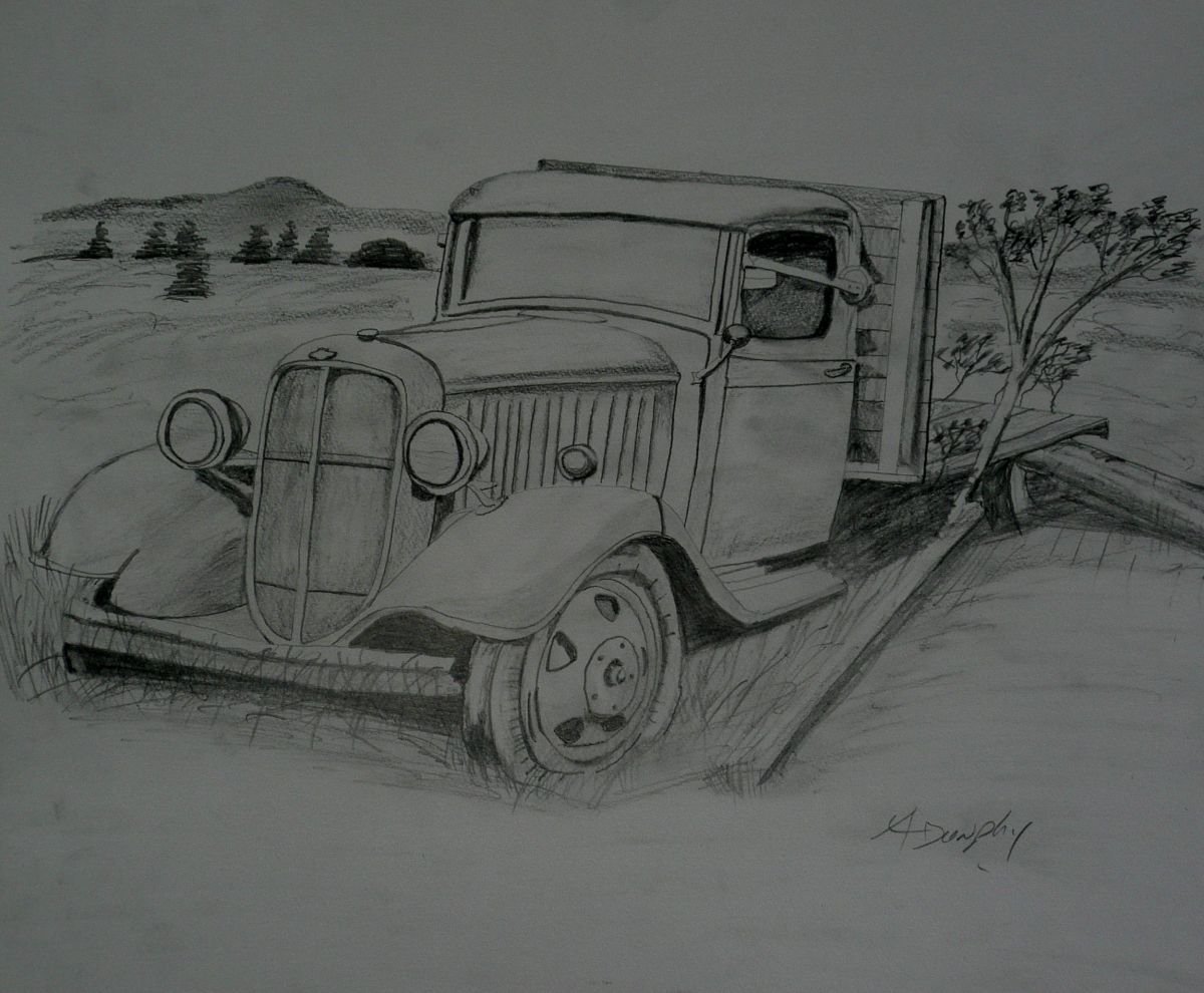 Abandoned Chevy by Dunphy Fine Art