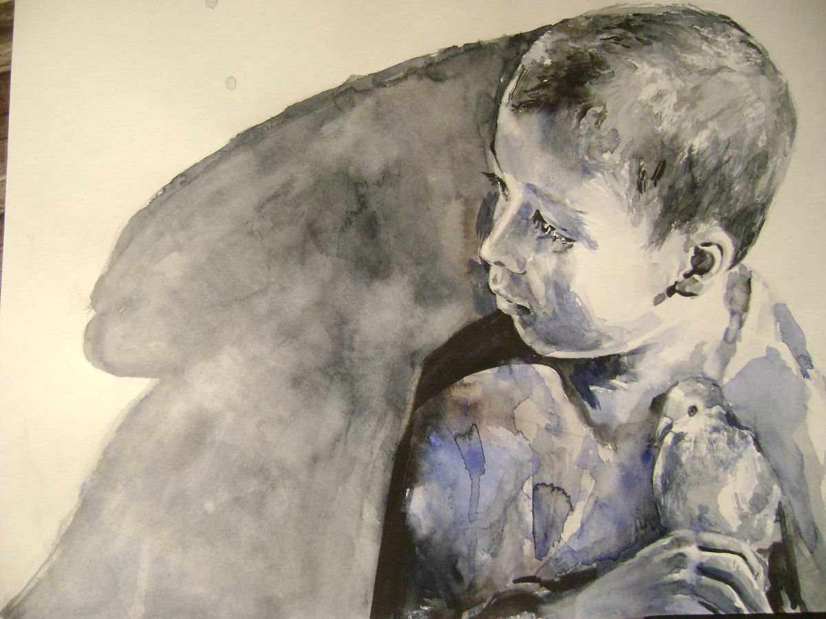 A Boy With A Dove by Boyana Petkova