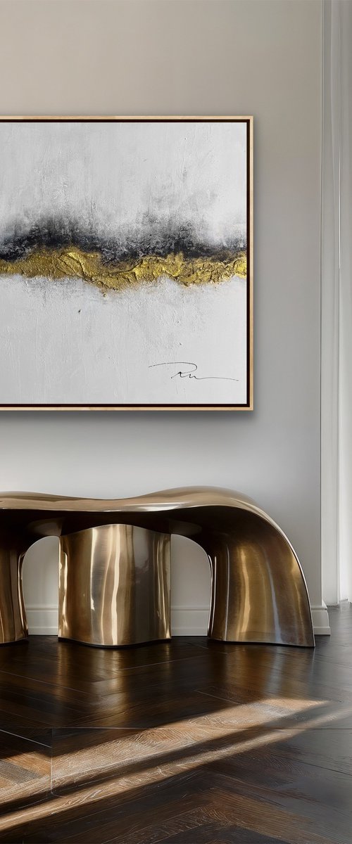 Abstract Gold Minimalism by Indie Ru