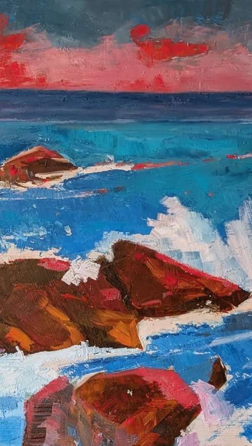 The blue sea by Padmaja Madhu