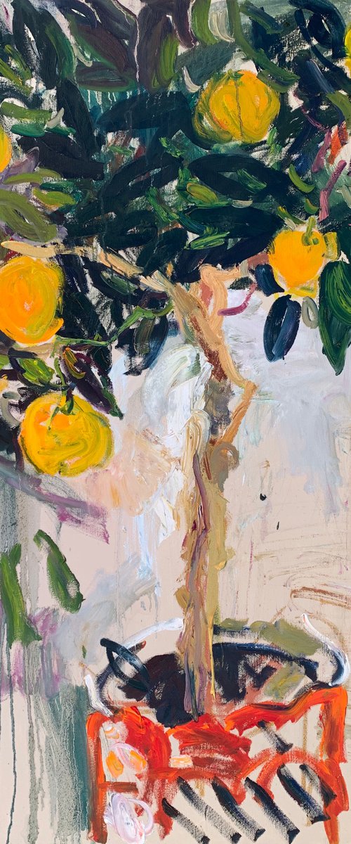 Happiness is an orange tree. by Lilia Orlova-Holmes