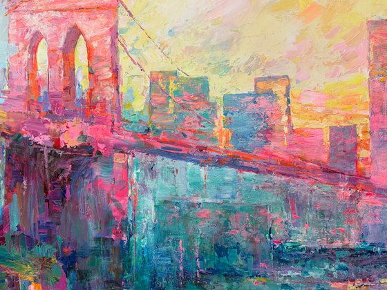 Bridge at Dusk, New York