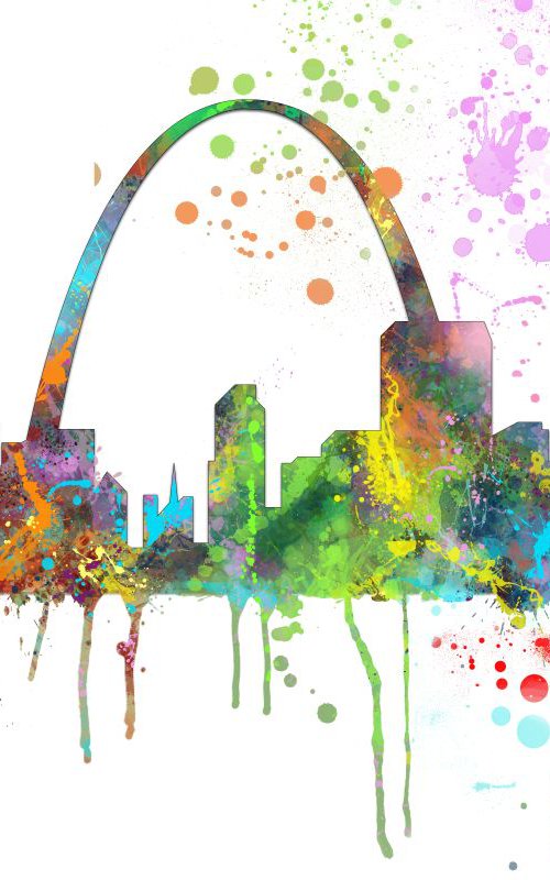 St Louis Skyline MCLR1 by Marlene Watson