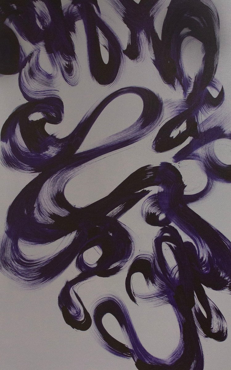 Abstract Acrylic Painting By Paresh Nrshinga Frsa, 30 X 48", The Harmony Of Chaos, Original Artwork