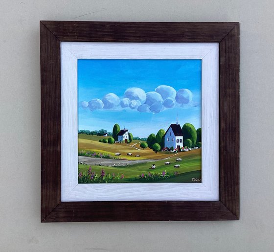 Naive country landscape.