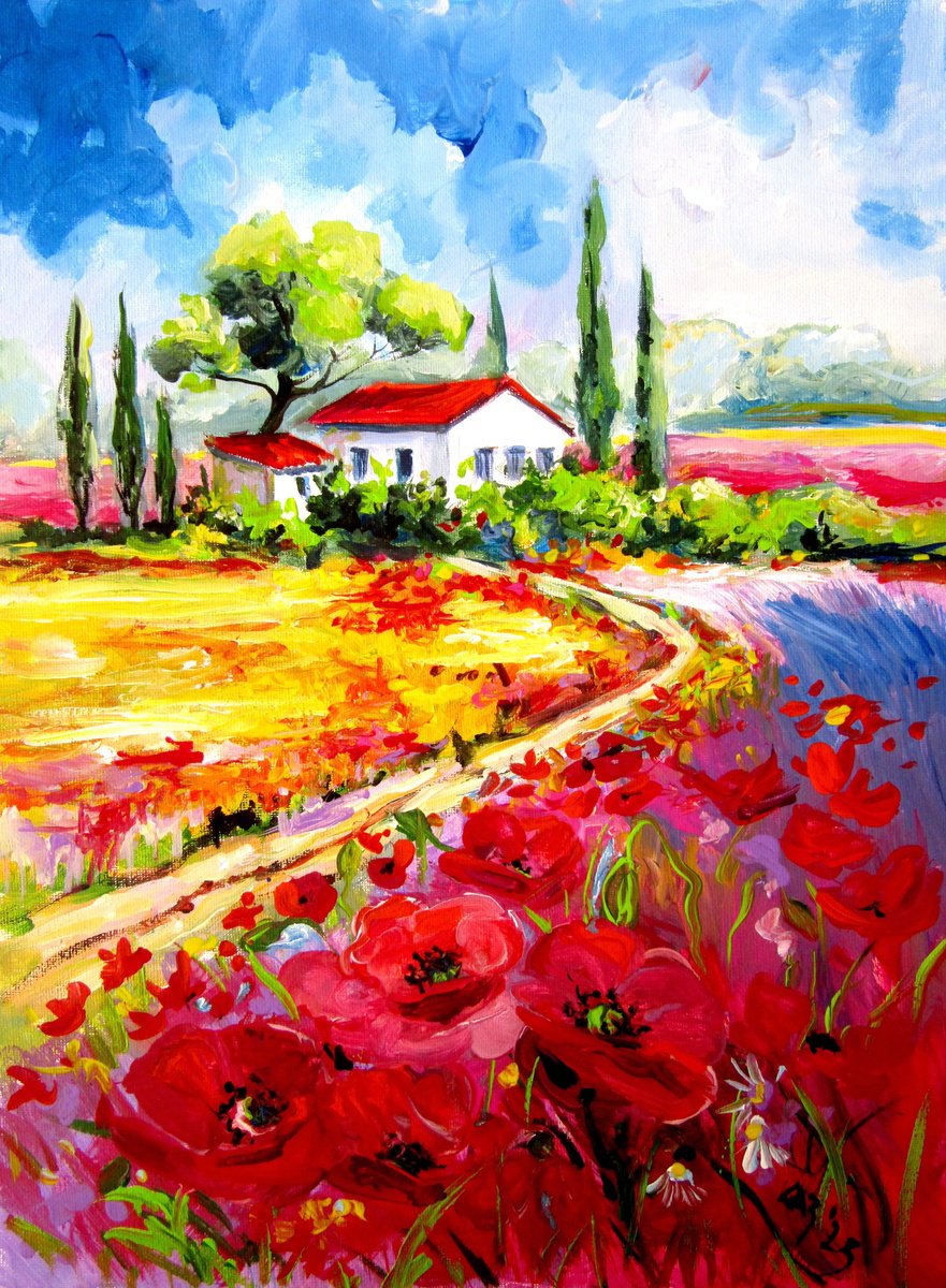 Tuscany By Kovacs Anna Brigitta, 12 X 16, Artwork For Sale On Artfinder