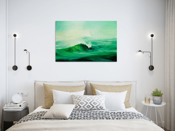 Oil painting Seascape painting Ocean waves