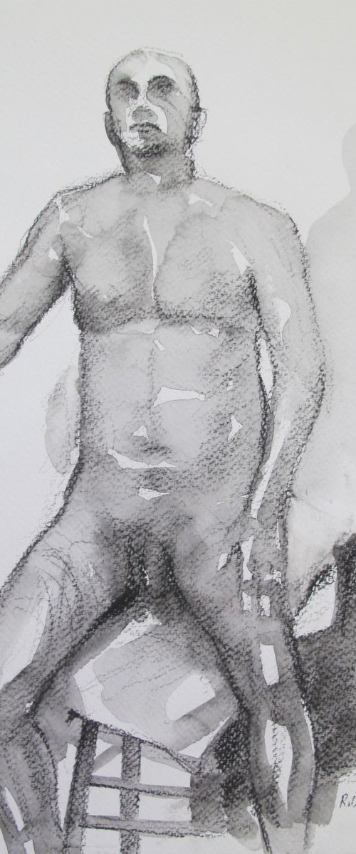 seated male nude by Rory O’Neill