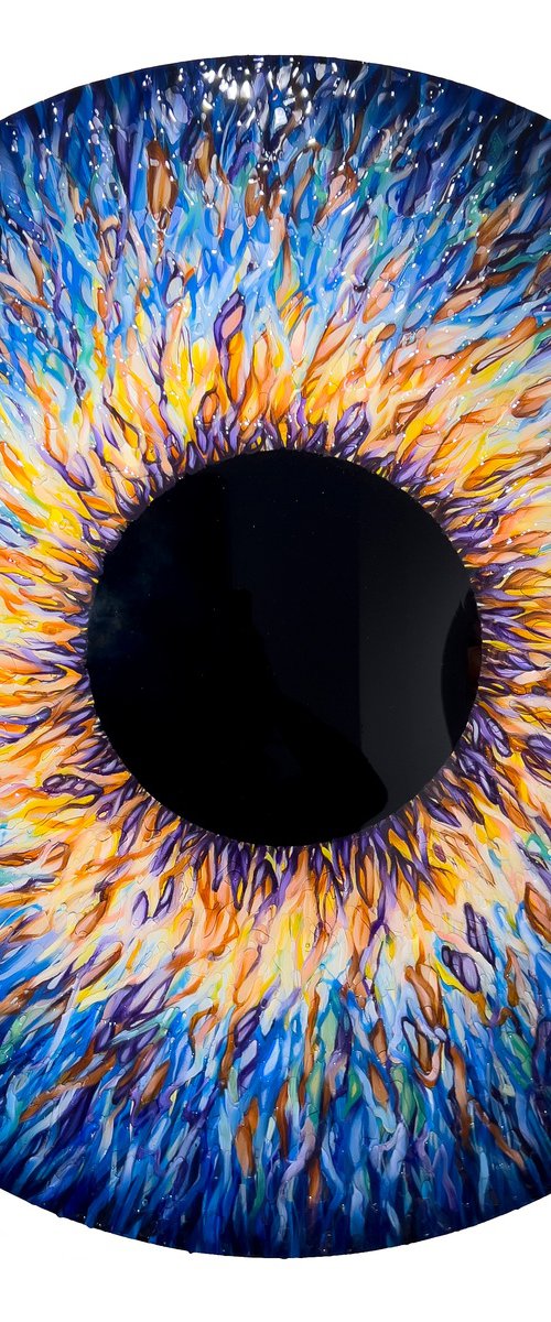 Blue Iris by Marjan Fahimi