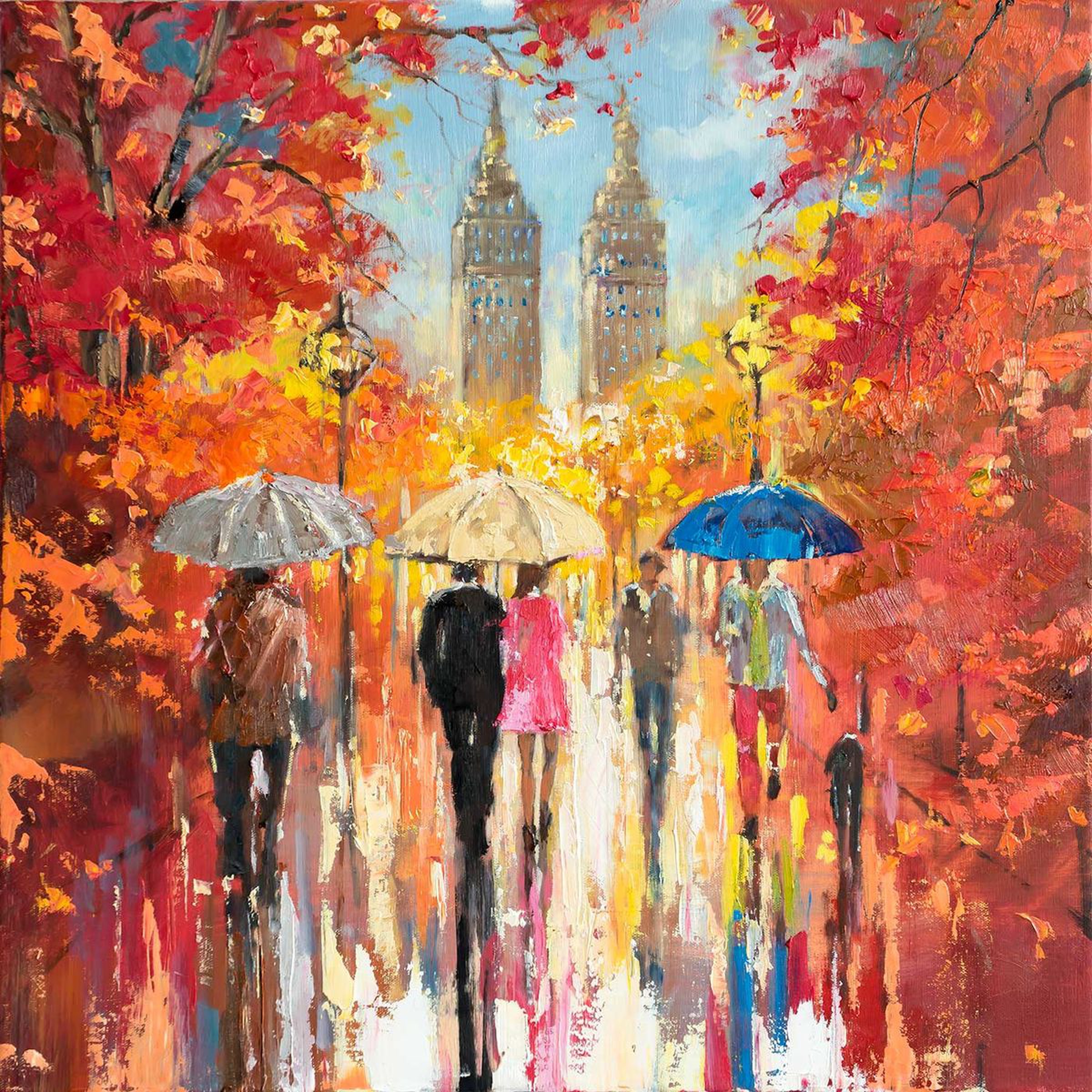 Rainy Day New York By Ewa Czarniecka Artfinder