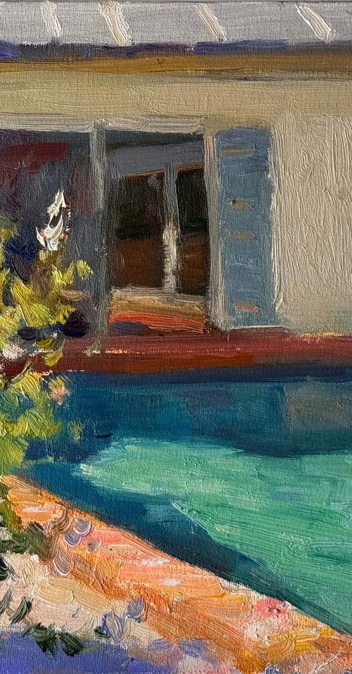 Garden by the Pool by Nataliia Nosyk