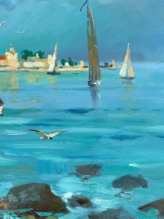 Seashore with Boats