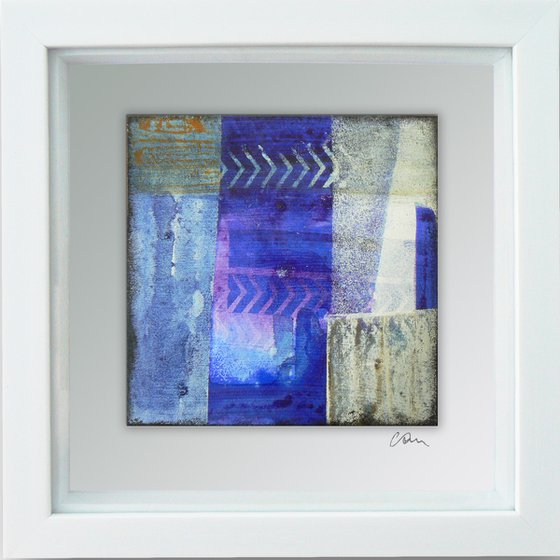 Framed ready to hang original abstract  - Cahier #5