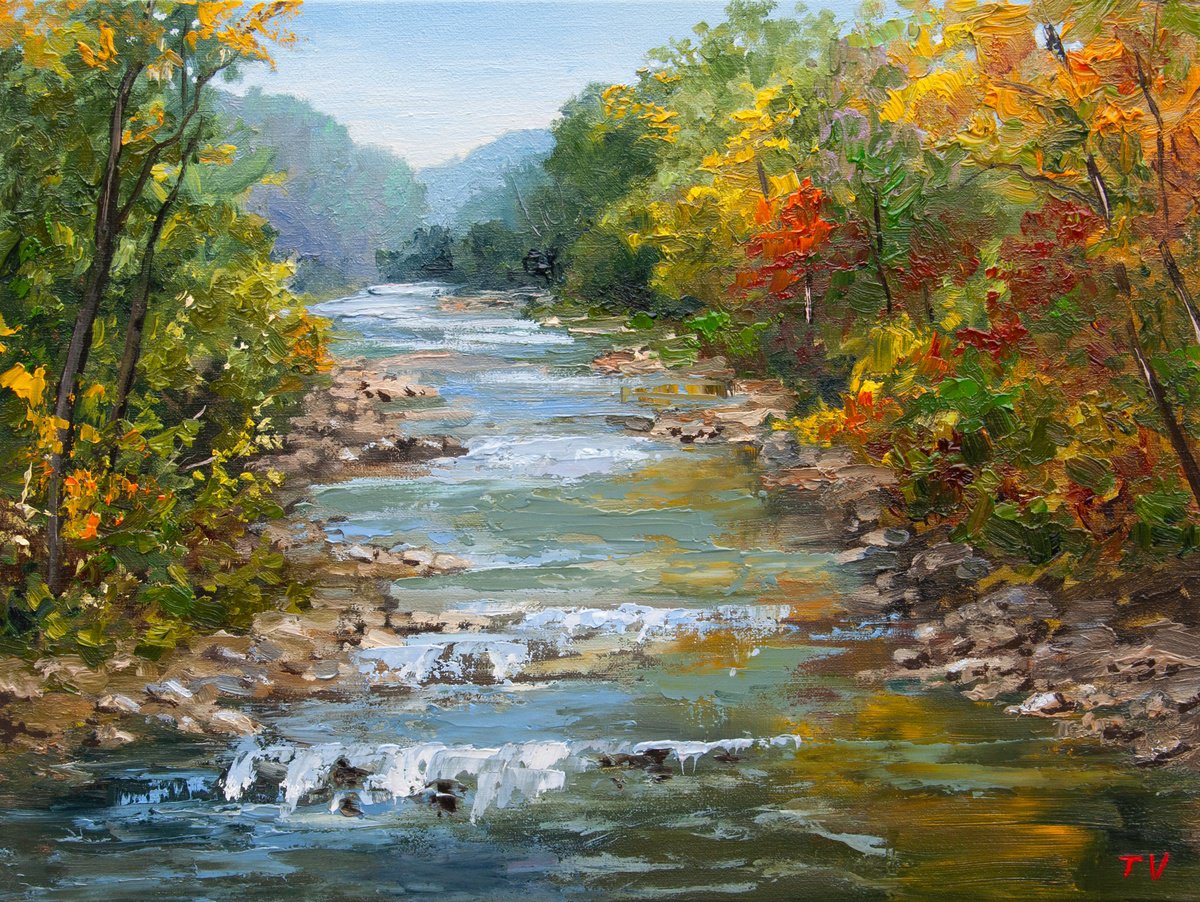 Forest Creek. By Tetiana Vysochynska, 16 X 12, Artwork For Sale On Artfinder