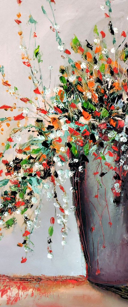 Composition with Flowers by Veta  Barker