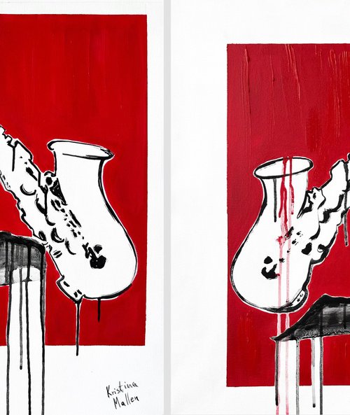 Two Solos: Sax Duet (Diptych) by Kristina Mallen