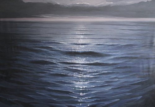 Sea glare. 130x90 cm. by Linar Ganeev