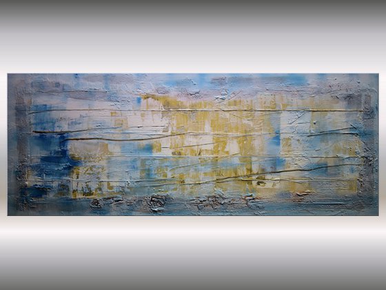 Golden Lines  - Abstract Art - Acrylic Painting - Canvas Art -  Abstract Painting - Industrial Art